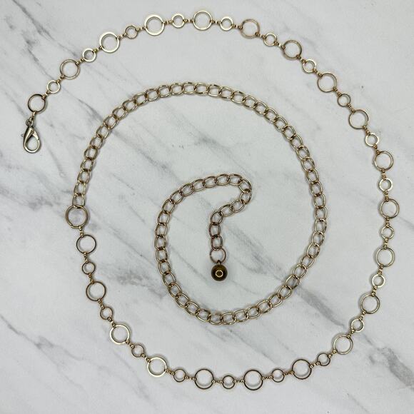Dainty Skinny Hoop Gold Chain Link Belt ✨ - Picture 1 of 13